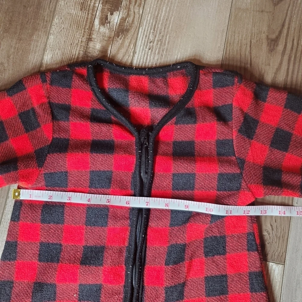 Daysu Micro Fleece Baby Sleep Sack with Long Sleeves Size Medium Buffalo Plaid